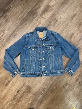 Gap Denim Jacket - mid wash - size medium